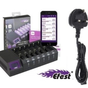 Efest LUC Blu6 LCD Bluetooth Intelligent Battery Charger 6 Bay